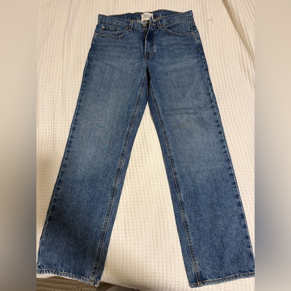 Urban outfitters Straight-Leg Jeans in Medium Blue